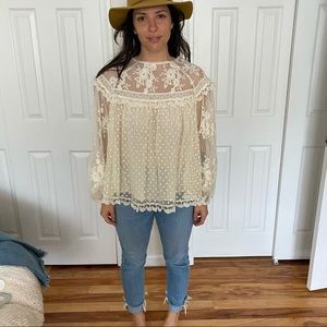 SPELL DAWN LACE BLOUSE NWT Medium❣️